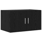 Storage Cabinet 3 pcs Black Oak