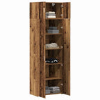Storage Cabinet 3 pcs Old Wood