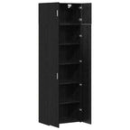 Storage Cabinet 3 pcs Black Oak