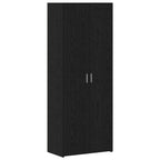 Storage Cabinet 3 pcs Black Oak