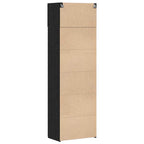 Storage Cabinet 3 pcs Black Oak