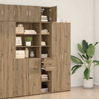 Storage Cabinet 2 pcs Artisan Oak 30 x 42.5 x 225 cm