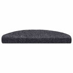 Stair Mats Self-adhesive 20 pcs 65x21x4 cm Dark Grey Half Round Large