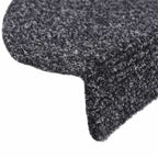 Stair Mats Self-adhesive 20 pcs 65x21x4 cm Dark Grey Half Round Large