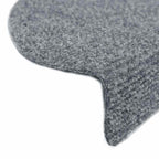 Stair Mats Self-adhesive 20 pcs 65x21x4 cm Light Grey Half Round Large