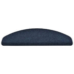 Stair Mats Self-adhesive 20 pcs 65x21x4 cm Navy Half Round Large