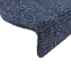 Stair Mats Self-adhesive 30 pcs 65x21x4 cm Blue Half Round Large