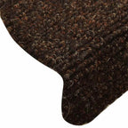 Stair Mats Self-adhesive 30 pcs 65x21x4 cm Brown Half Round Large