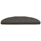 Stair Mats Self-adhesive 30 pcs 65x21x4 cm Anthracite Half Round Large