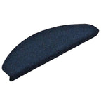 Stair Mats Self-adhesive 30 pcs 65x21x4 cm Navy Half Round Large