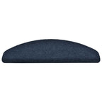 Stair Mats Self-adhesive 30 pcs 65x21x4 cm Navy Half Round Large