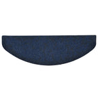 Stair Mats Self-adhesive 30 pcs 65x21x4 cm Navy Half Round Large