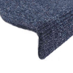 Stair Mats Self-adhesive 20 pcs 56x17x3 cm Blue Half Round