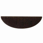 Stair Mats Self-adhesive 20 pcs 56x17x3 cm Brown Half Round