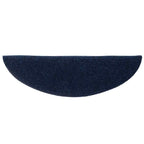 Stair Mats Self-adhesive 20 pcs 56x17x3 cm Navy Half Round