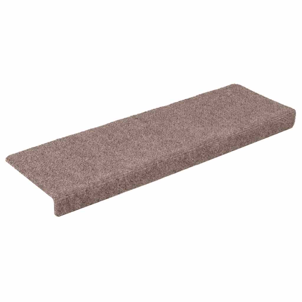 Stair Mats Self-adhesive 30 pcs 65x21x4 cm Cream Rectangular Edge