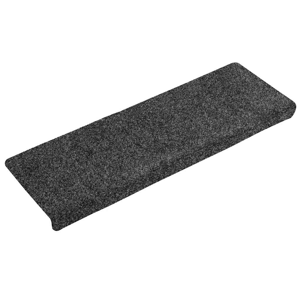 Stair Mats Self-adhesive 30 pcs 65x21x4 cm Grey Rectangular Edge