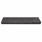 Stair Mats Self-adhesive 30 pcs 65x21x4 cm Grey Rectangular Edge