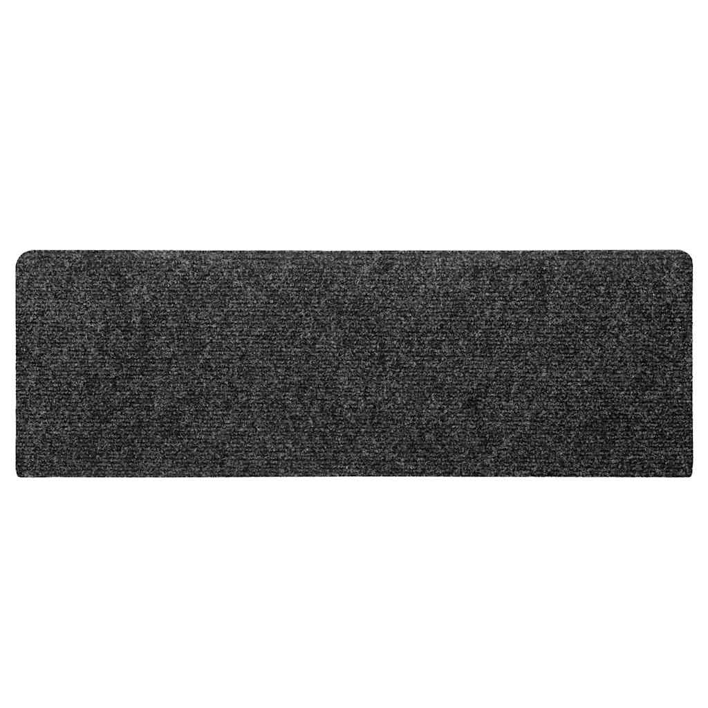 Stair Mats Self-adhesive 30 pcs 65x21x4 cm Grey Rectangular Edge