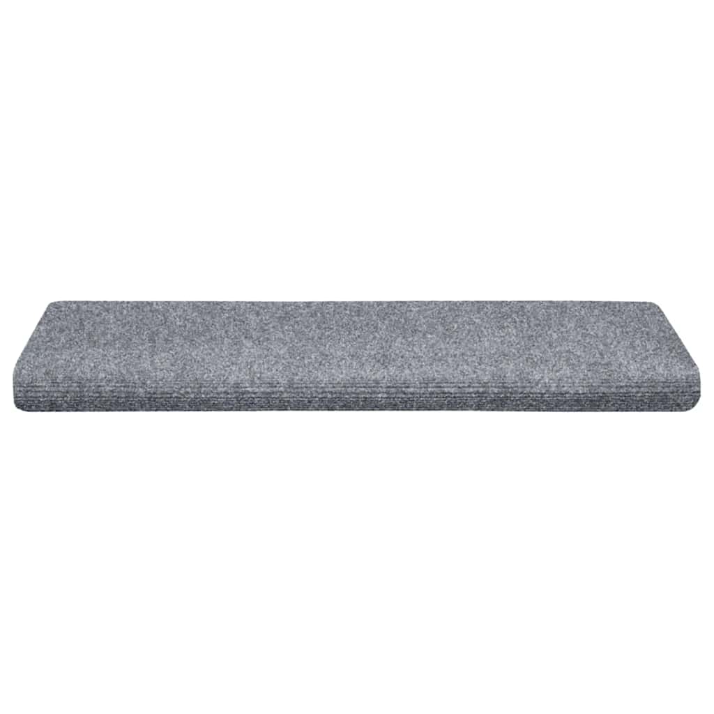 Stair Mats Self-adhesive 30 pcs 65x21x4 cm Light Grey Rectangular Edge