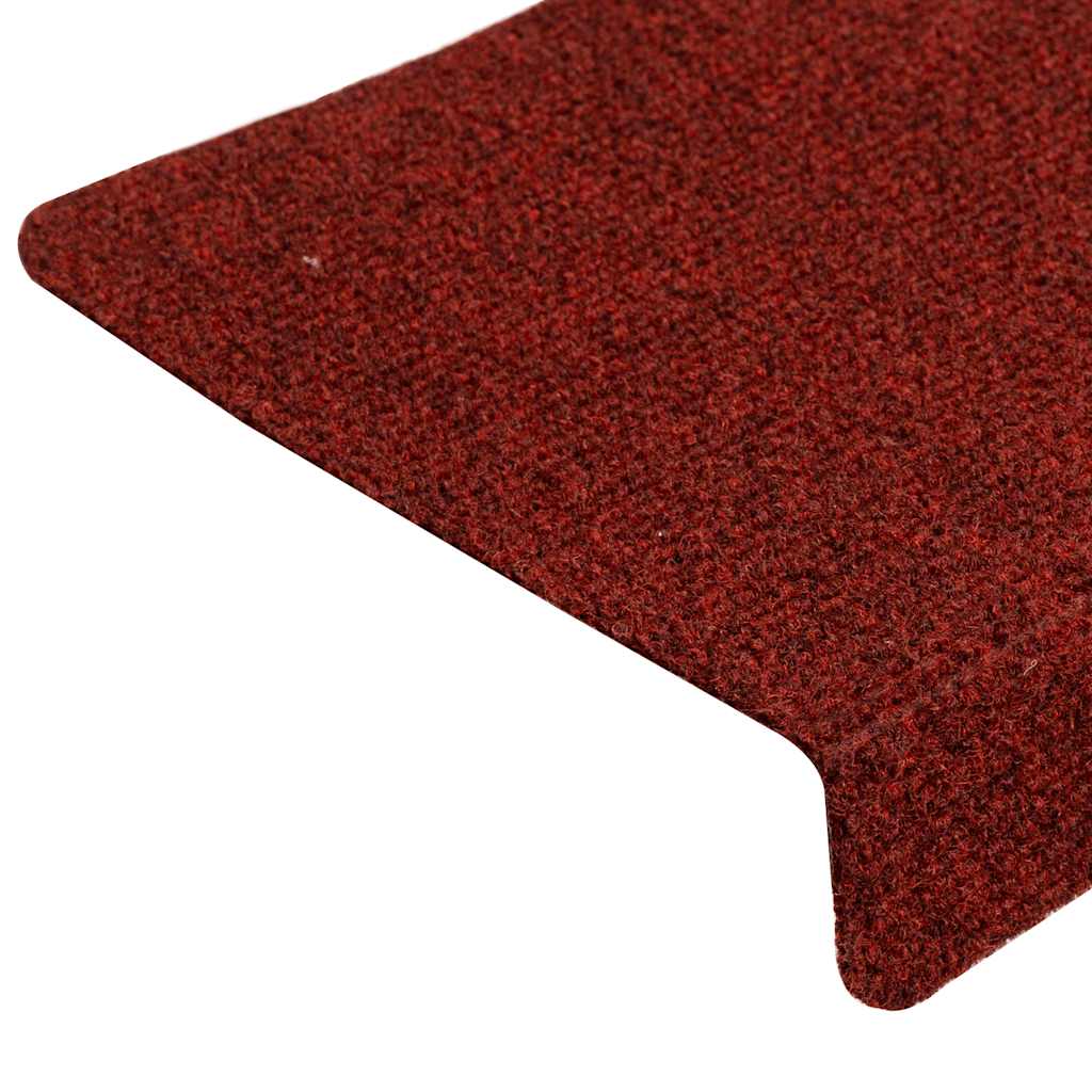 Stair Mats Self-adhesive 30 pcs 65x21x4 cm Bordeaux Red Rectangular Edge