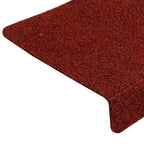 Stair Mats Self-adhesive 30 pcs 65x21x4 cm Bordeaux Red Rectangular Edge