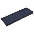 Stair Mats Self-adhesive 30 pcs 65x21x4 cm Blue Rectangular Edge