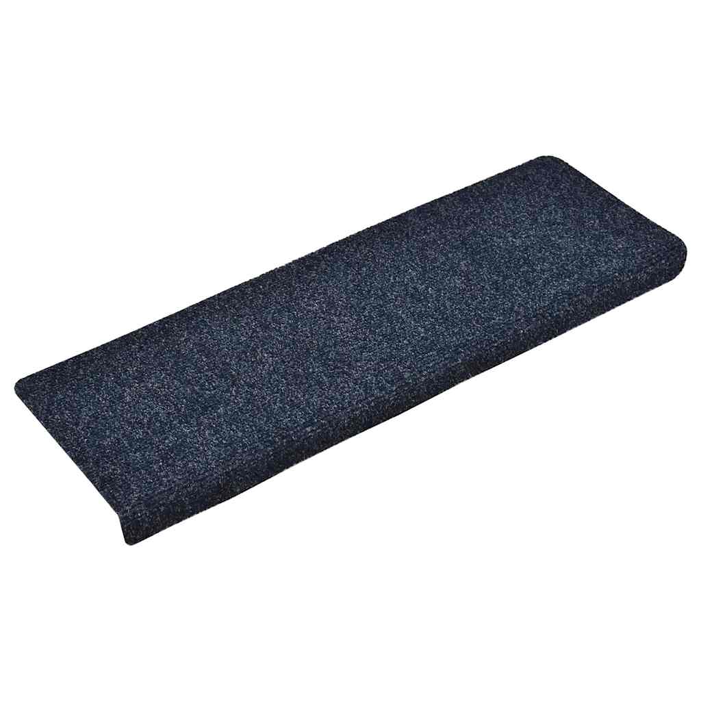 Stair Mats Self-adhesive 30 pcs 65x21x4 cm Blue Rectangular Edge