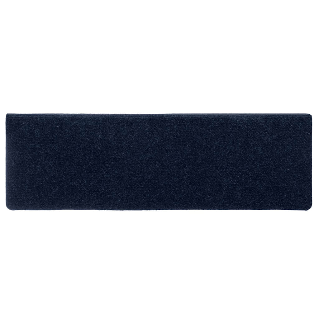 Stair Mats Self-adhesive 30 pcs 65x21x4 cm Navy Rectangular Edge