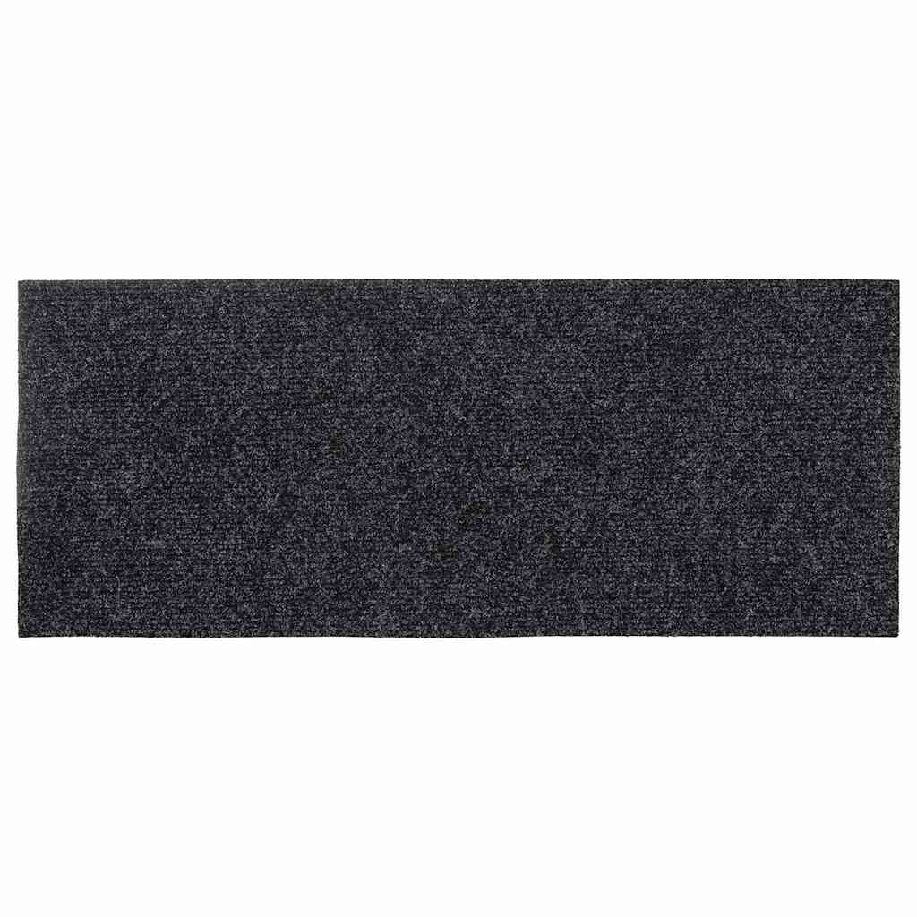 Stair Mats Self-adhesive 30 pcs 60x25 cm Grey Rectangular