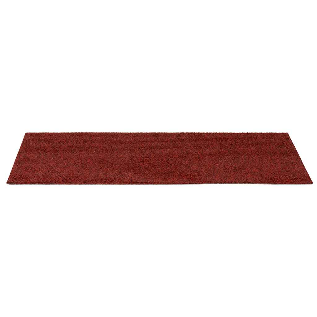 Stair Mats Self-adhesive 30 pcs 60x25 cm Bordeaux Red Rectangular