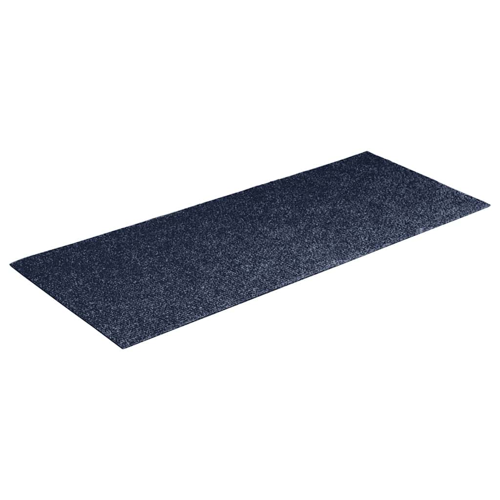 Stair Mats Self-adhesive 30 pcs 60x25 cm Grey Blue Rectangular