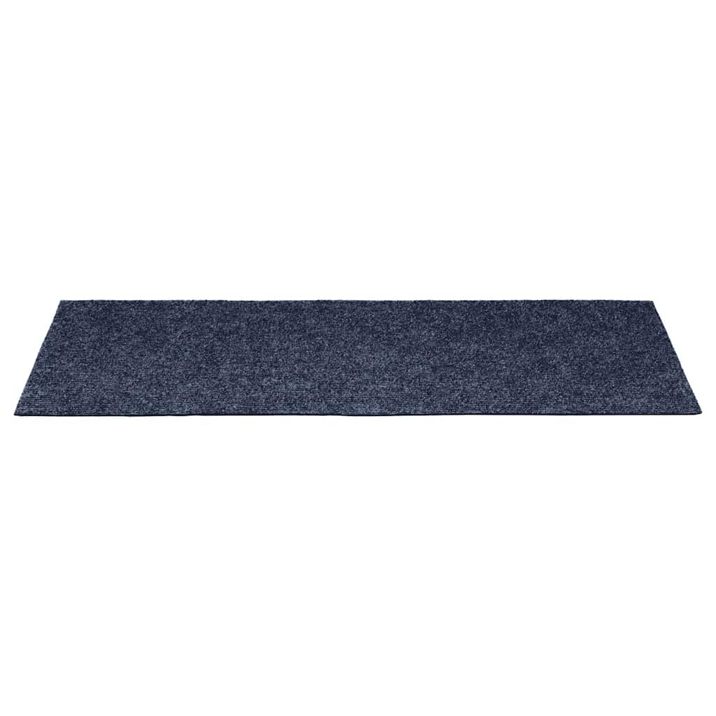 Stair Mats Self-adhesive 30 pcs 60x25 cm Grey Blue Rectangular