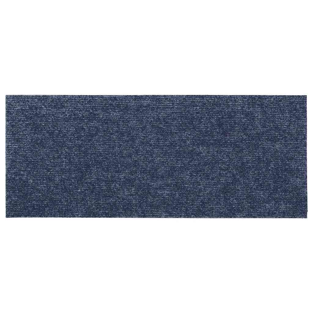Stair Mats Self-adhesive 30 pcs 60x25 cm Grey Blue Rectangular