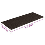 Stair Mats Self-adhesive 30 pcs 60x25 cm Dark Brown Rectangular