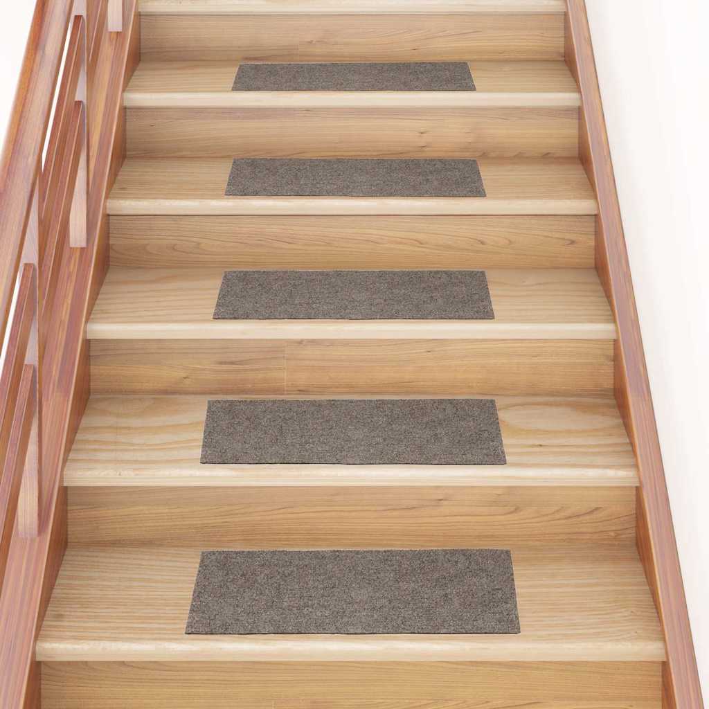 Stair Mats Self-adhesive 30 pcs 60x25 cm Beige Rectangular