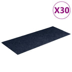 Stair Mats Self-adhesive 30 pcs 60x25 cm Navy Rectangular