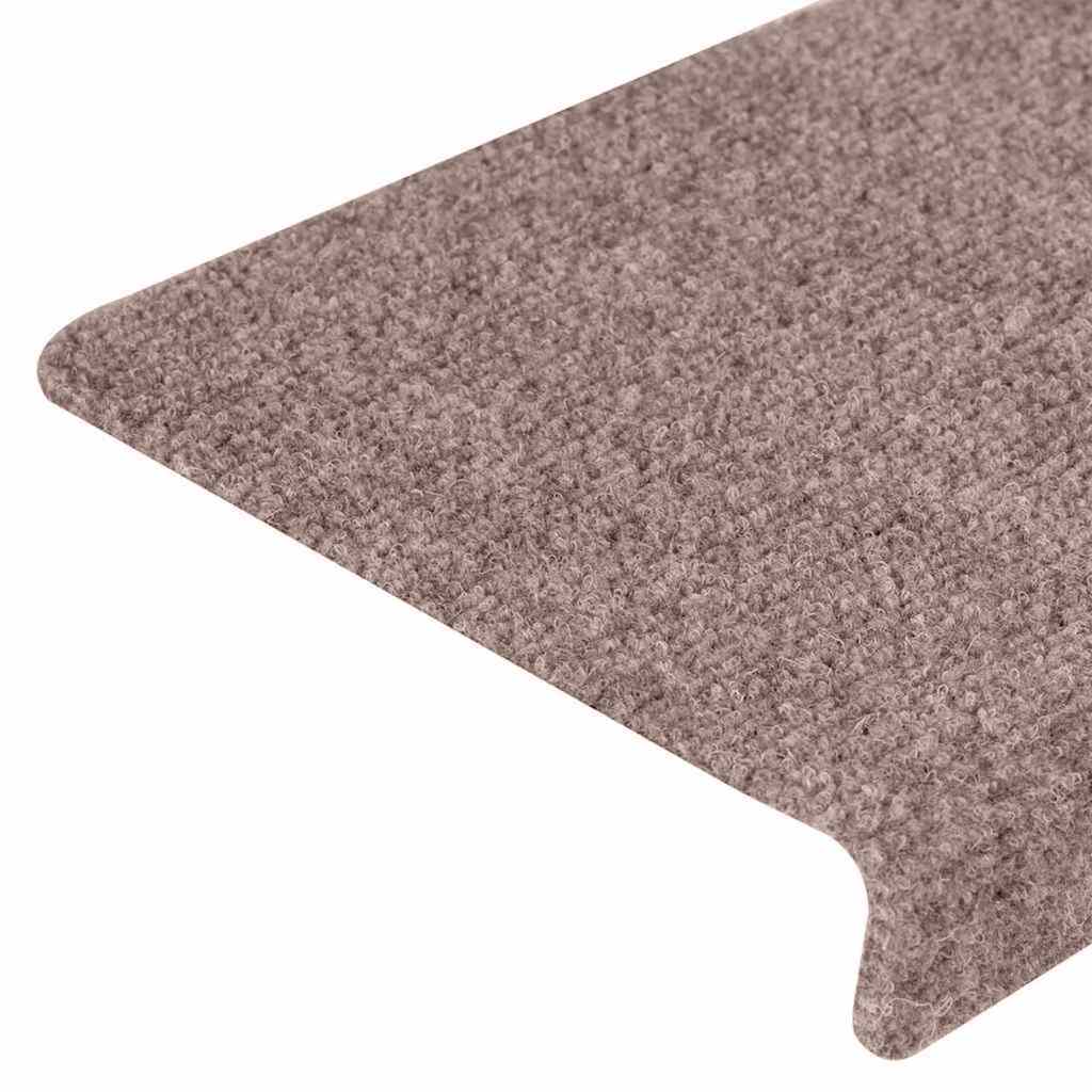 Stair Mats Self-adhesive 20 pcs 65x21x4 cm Cream Rectangular Edge