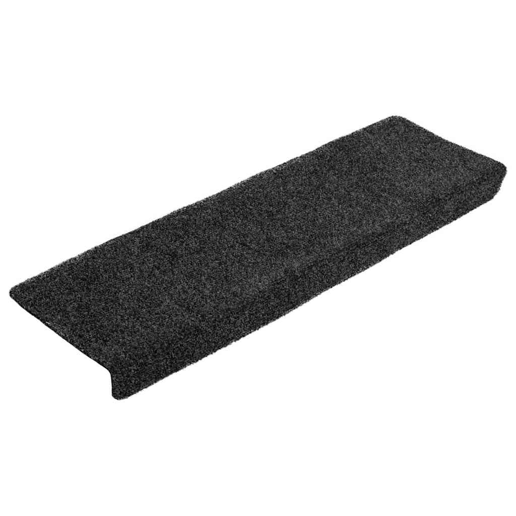 Stair Mats Self-adhesive 20 pcs 65x21x4 cm Grey Rectangular Edge