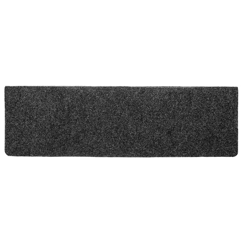 Stair Mats Self-adhesive 20 pcs 65x21x4 cm Grey Rectangular Edge