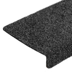 Stair Mats Self-adhesive 20 pcs 65x21x4 cm Grey Rectangular Edge