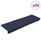Stair Mats Self-adhesive 20 pcs 65x21x4 cm Anthracite Rectangular Edge