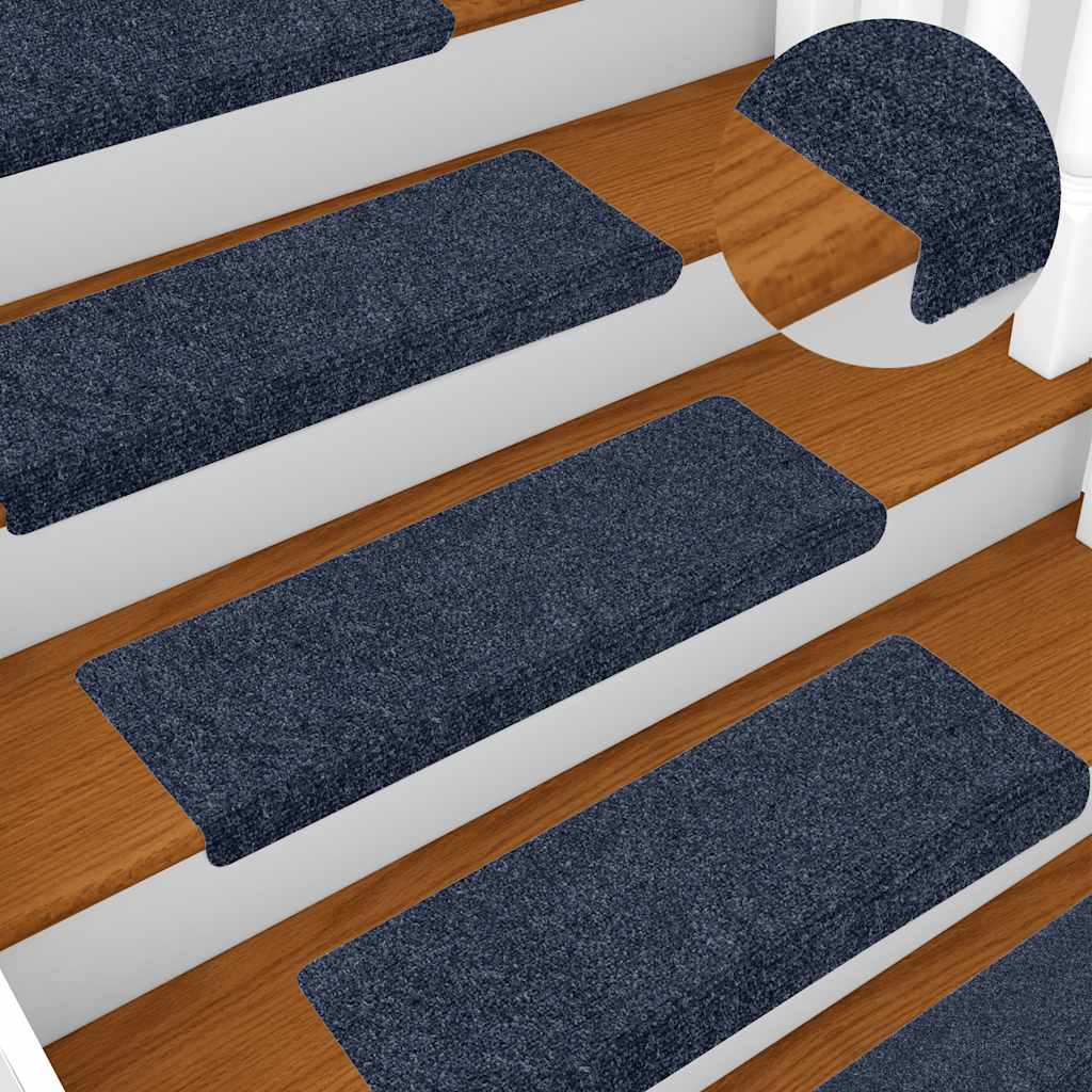 Stair Mats Self-adhesive 20 pcs 65x21x4 cm Anthracite Rectangular Edge