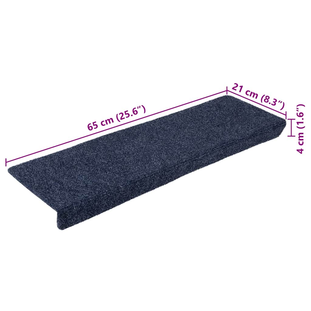 Stair Mats Self-adhesive 20 pcs 65x21x4 cm Anthracite Rectangular Edge