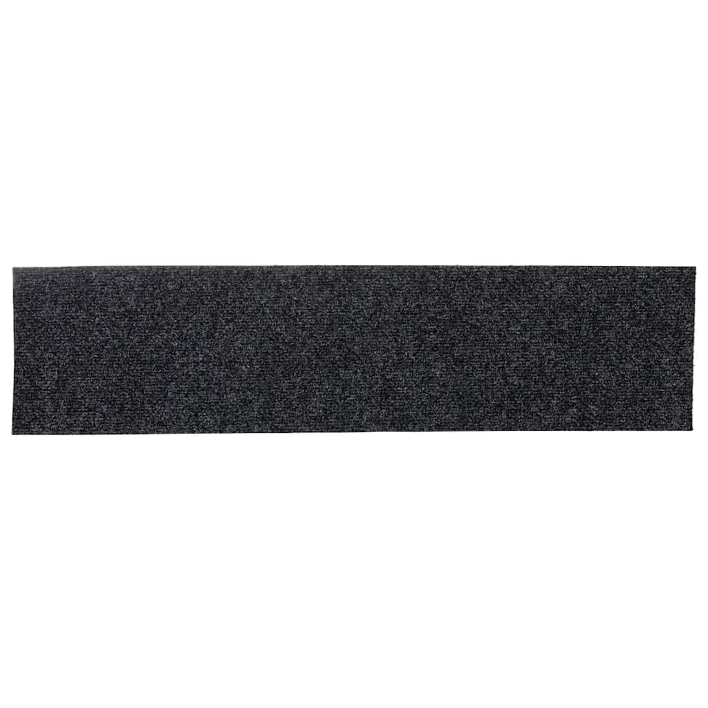Stair Mats Self-adhesive 30 pcs 76x20 cm Grey Rectangular