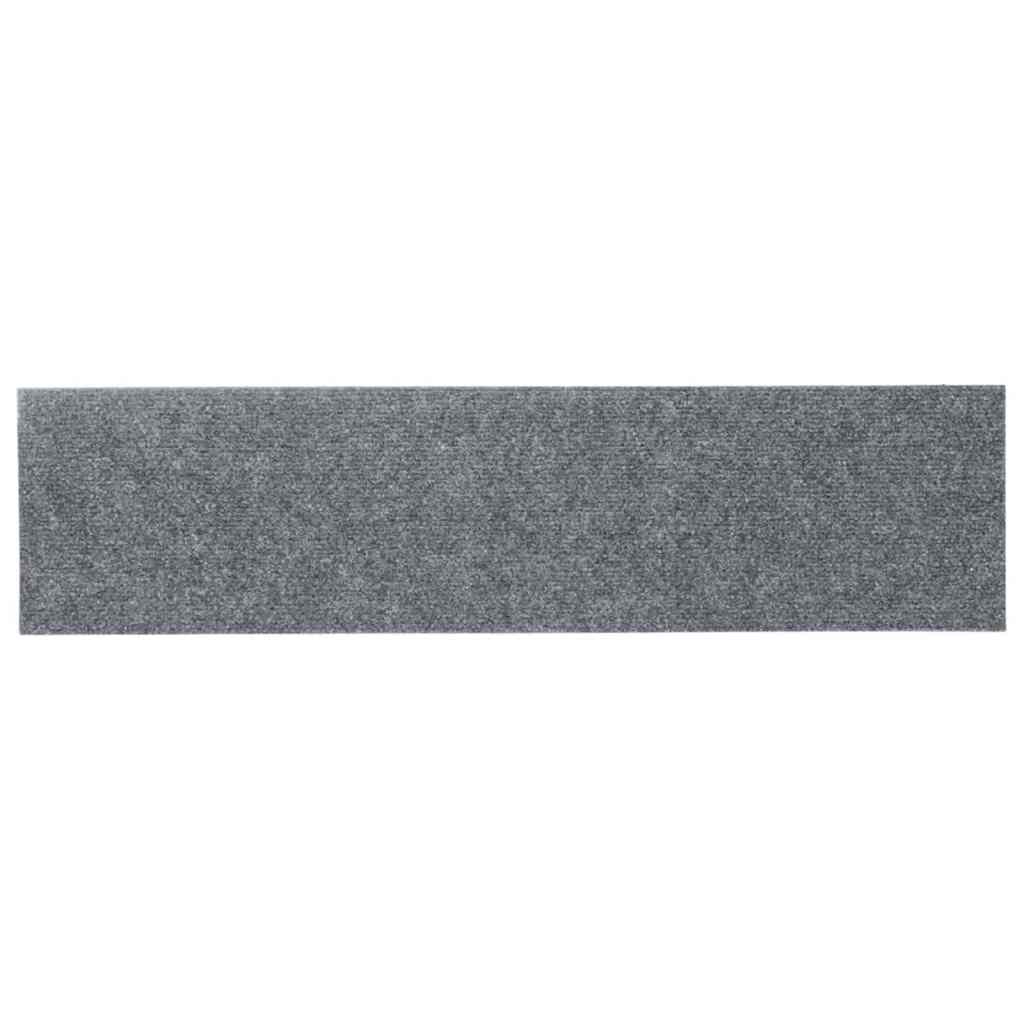 Stair Mats Self-adhesive 30 pcs 76x20 cm Light Grey Rectangular