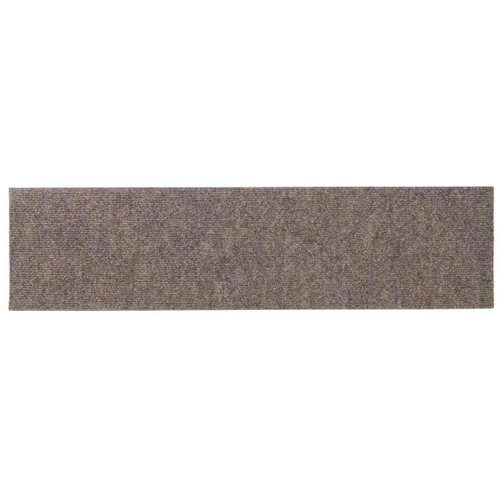 Stair Mats Self-adhesive 30 pcs 76x20 cm Beige Rectangular