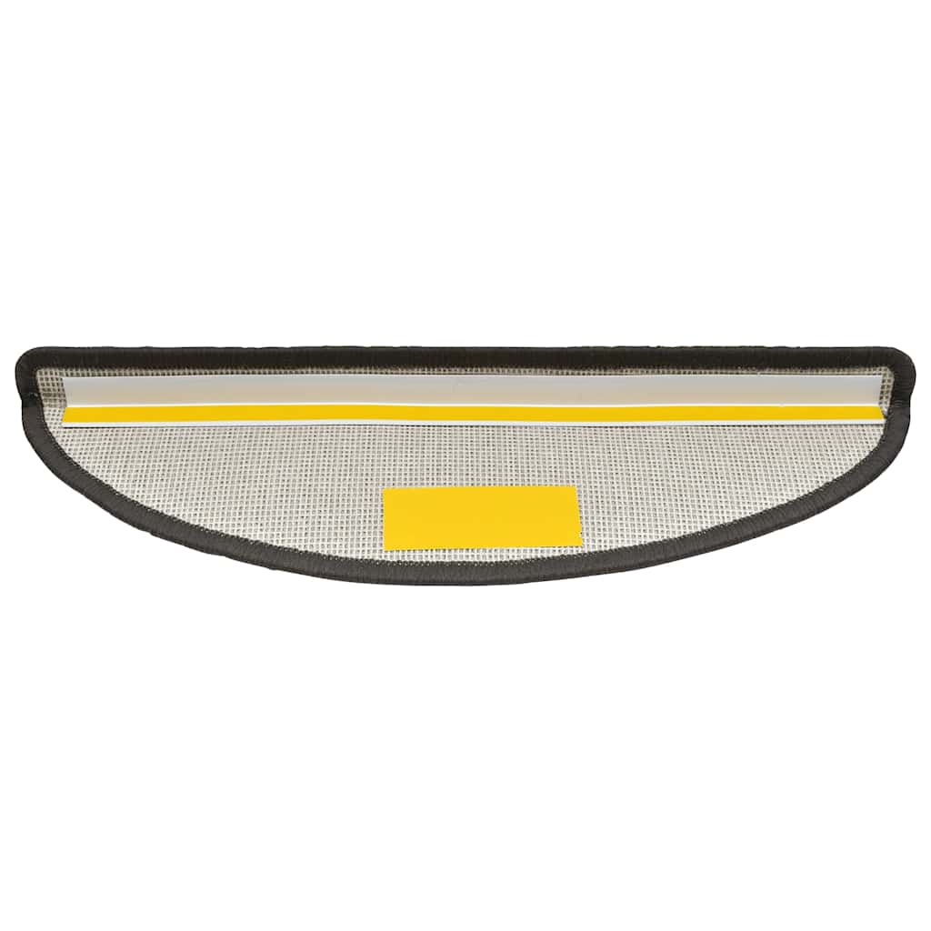 Stair Mats 30 pcs 56x17x3 cm Dark Grey Half Round