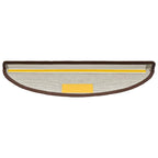 Stair Mats 30 pcs 56x17x3 cm Coffee Brown Half Round