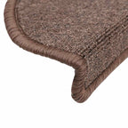Stair Mats 30 pcs 56x17x3 cm Coffee Brown Half Round